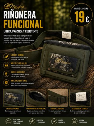 Riñonera Barsport Funcional Verde