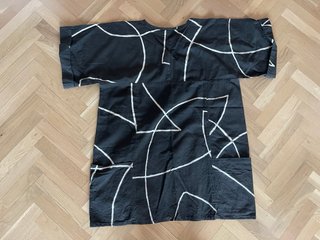 Vestido túnica estampado geométrico