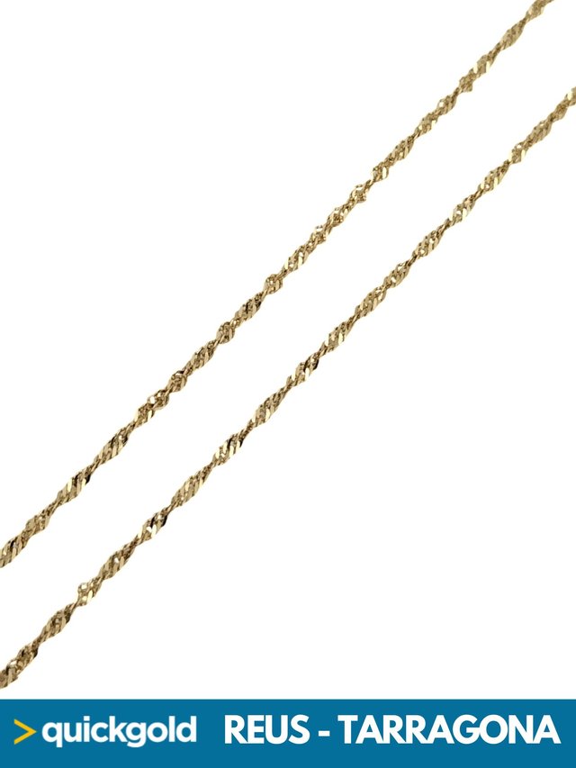 035-02-01031 CADENA ORO 18K SINGAPUR 41.1CM