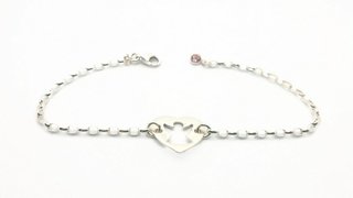 Pulsera Ángel Corazón Plata Primera Ley Rolo