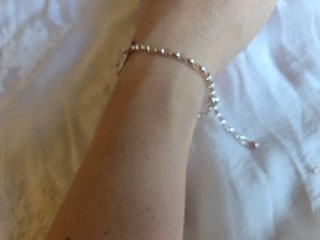 Pulsera Ángel Corazón Plata Primera Ley Rolo