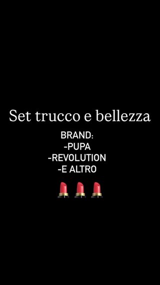 Set trucco e bellezza  marche: Pupa, Revolution