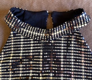 Top Zara lentejuelas plateadas Talla S