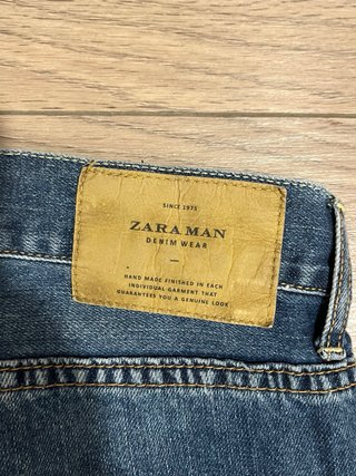 Pantalón vaquero azul ZARA MAN