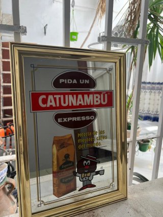 Espejo Antiguo Catunambu Marco Dorado