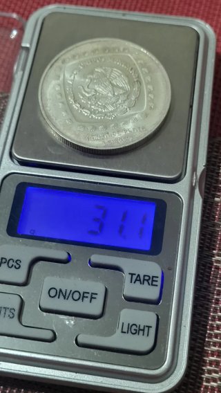 Moneda Plata México 1996 Hombre Jaguar $5