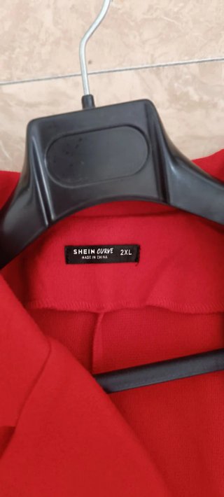 Chaqueta roja mujer talla XXL