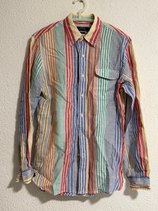 Camisa Polo Ralph Lauren Rayas Multicolor y Camisa