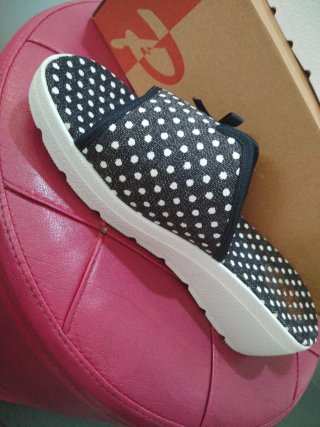 Ciabatte Patrizia Azzi N.36 zeppa 5 cm pois