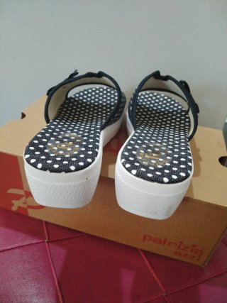 Ciabatte Patrizia Azzi N.36 zeppa 5 cm pois