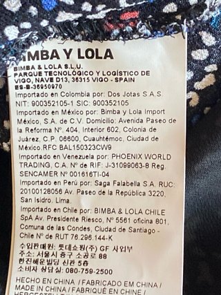 Vestido Bimba y Lola estampado viscosa
