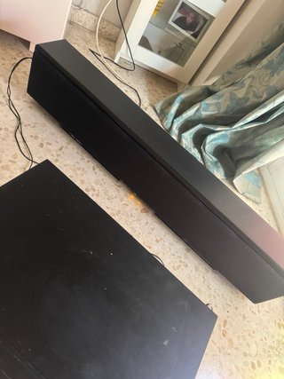 Equipo de música belson y barra de sonido