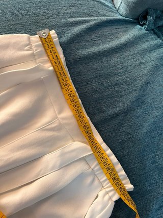 Pantalón vestir blanco Stradivarius T. XS