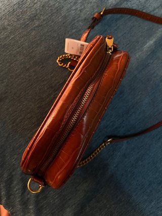 Bolso Parfois marrón efecto cocodrilo
