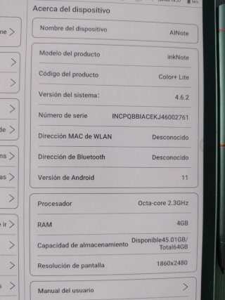 Tablet Bigme 10.3 Tinta Electrónica