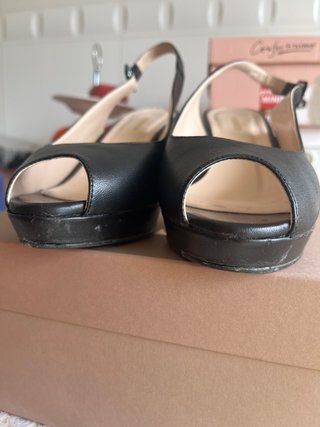 Sandalias FOSCO negras mujer poco uso