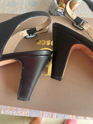 Sandalias FOSCO negras mujer poco uso