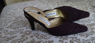 Zapatos de fiesta Pilar Burgos morados, talla 38