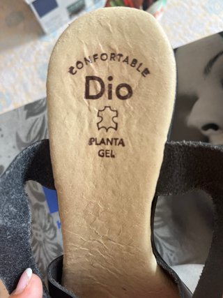 Sandalias Dio sin usar con plantilla gel