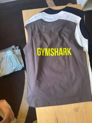 Pack 3 Camisetas Tirantes Gymshark Negras