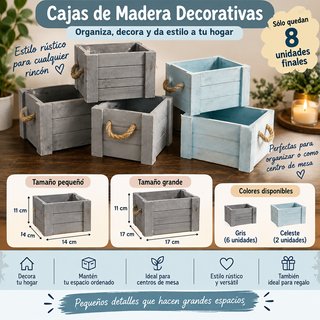 Cajas de Madera Rústicas