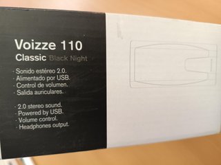 Altavoces PC Soyntec Voizze 110 USB Negros