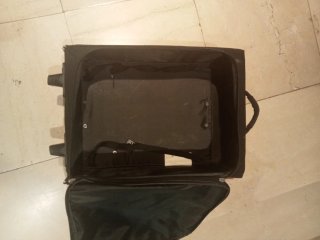Maleta trolley tela negra