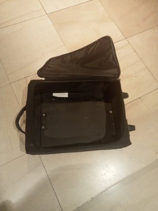 Maleta trolley tela negra