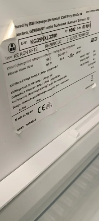 NEVERA COMBI SIEMENS NO FROST ENERGÍA+