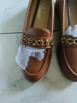 Mocassini donna marrone oro n.38
