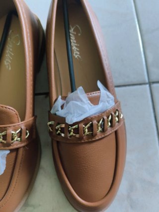 Mocassini donna marrone oro n.38
