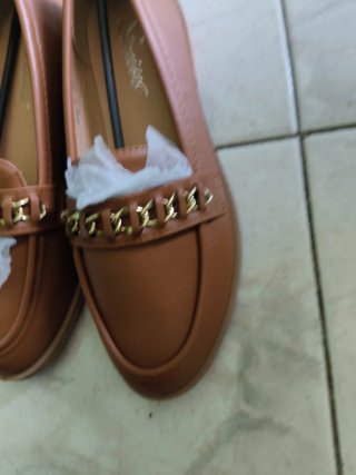 Mocassini donna marrone oro n.38