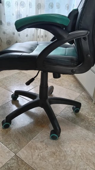 Silla Gaming Negra y Turquesa