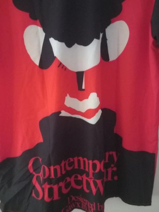 Camisa Gawx x Shein Roja y Negra con etiqueta.