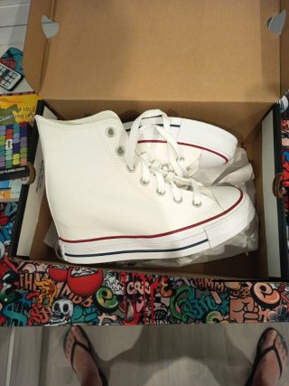 Converse Cuña Blancas Talla 38