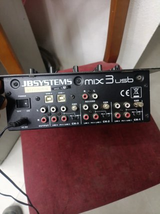 JB Systems Mix 3 USB Mesa de Mezclas
