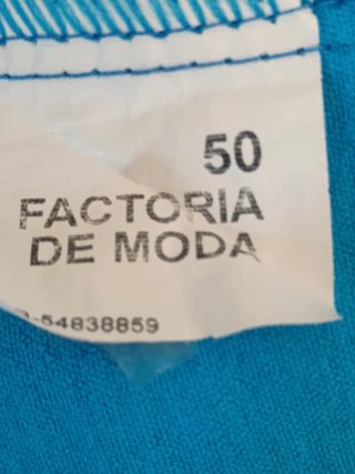 Vestido fiesta corto azul Talla 50