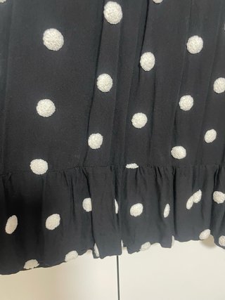 Vestido Zara lunares blanco y negro
