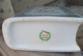 Botella Licorera Libro Don Quijote Porcelana