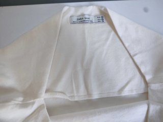 Top Zara Blanco Roto Talla S