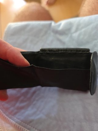 Cartera de cuero pequeña
