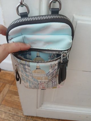 Bolso para móvil estampado Londres