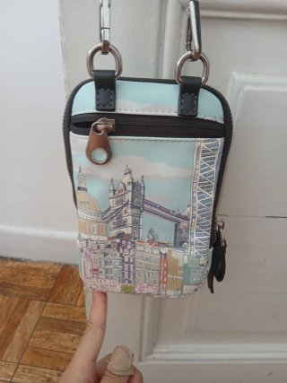 Bolso para móvil estampado Londres