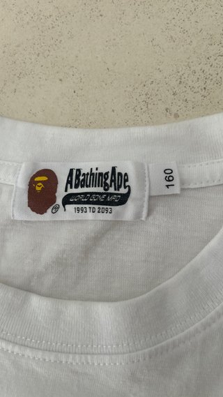 Camiseta BAPE x Burberry Talla S