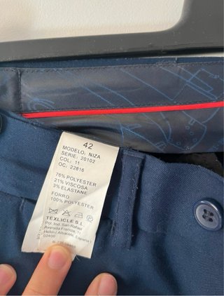 Americana y pantalón traje azul marino