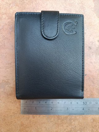Cartera piel auténtica nueva con etiquetas
