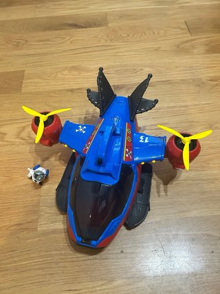 Avión Pirata Patrulla Canina con luces y sonido.