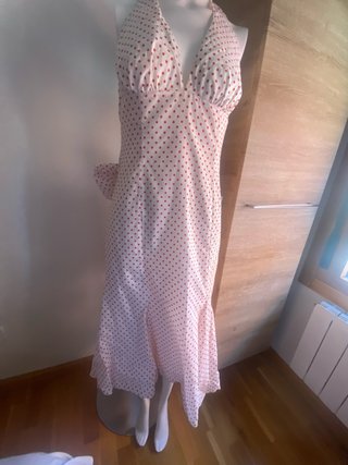 Vestido pin-up lunares rojos