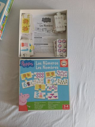 2 Puzzles Peppa Pig: Letras y Números