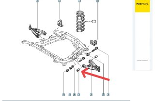 Silentblock Brazo Suspensión Renault 19/Megane I